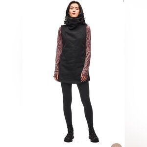 Chic Black Toga Vest